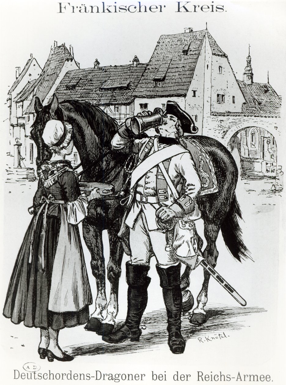 Smok krzyżacki w 1757 r. autorstwa German School