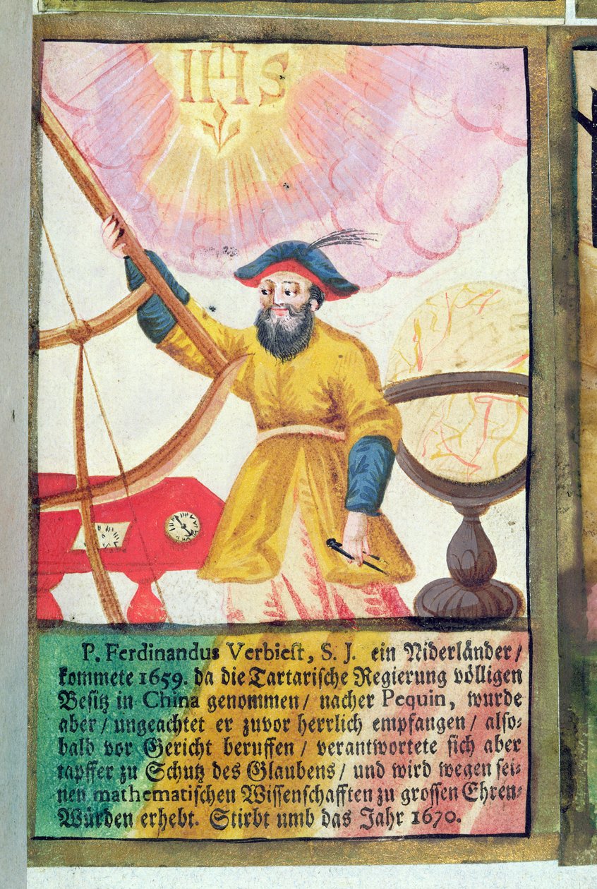 Ojciec Ferdynand Verbiest (1623-88) autorstwa German School
