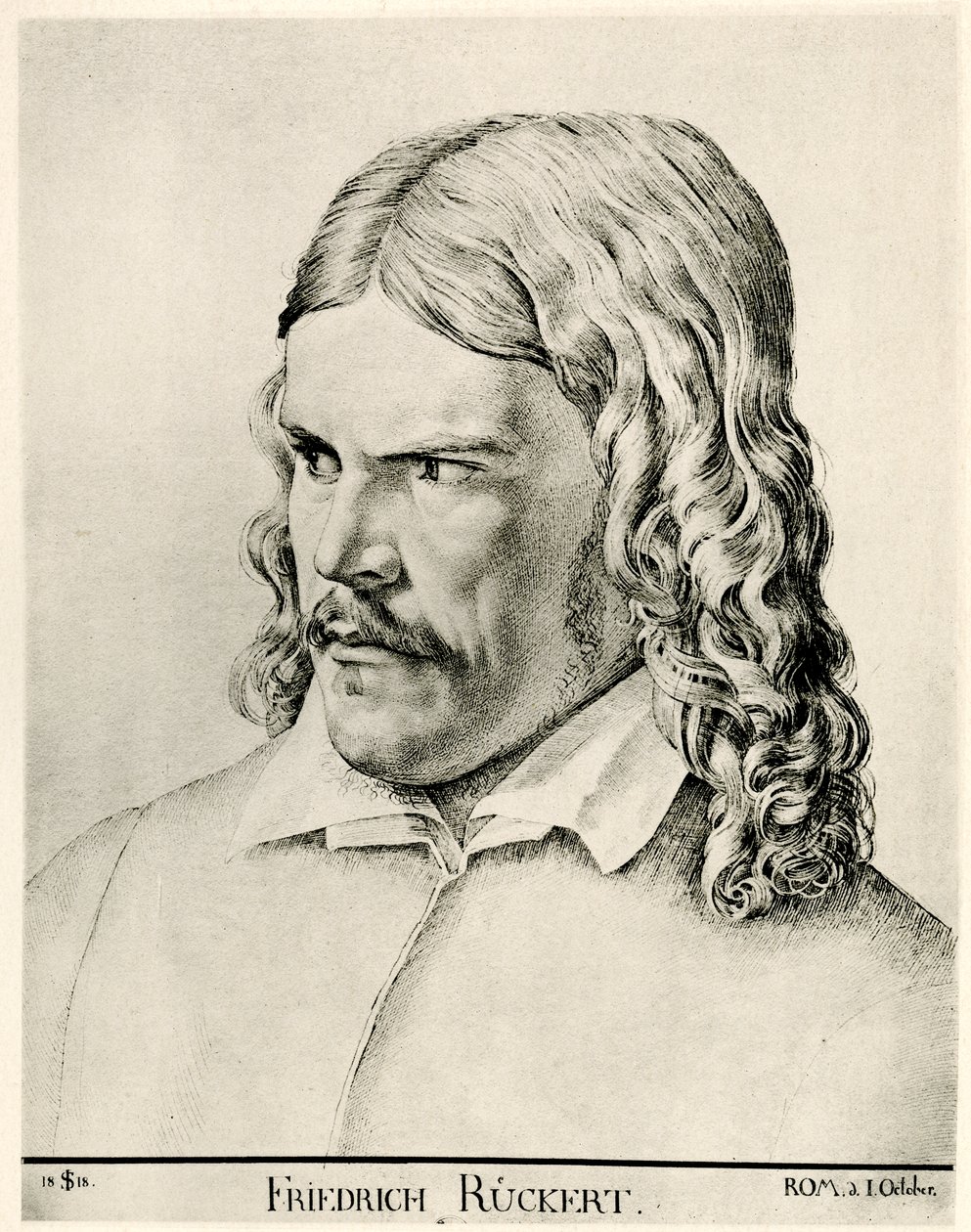 Friedrich Ruckert autorstwa German School