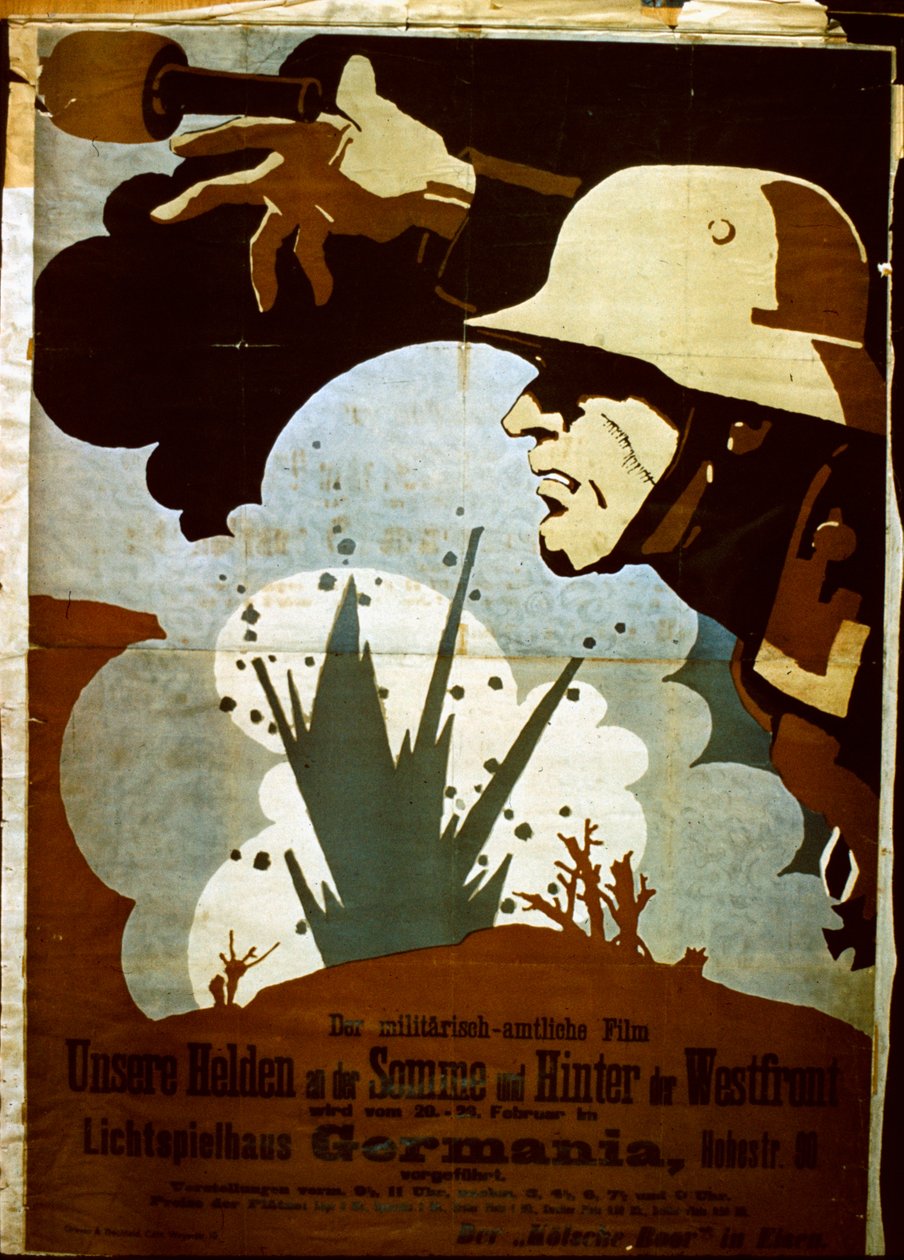Niemiecki plakat filmu wojennego autorstwa German School