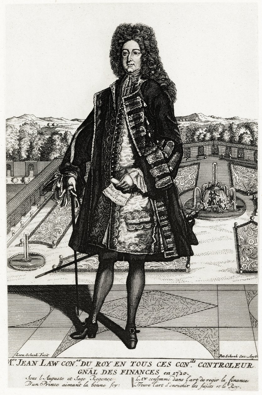 John Law z Lauriston autorstwa German School