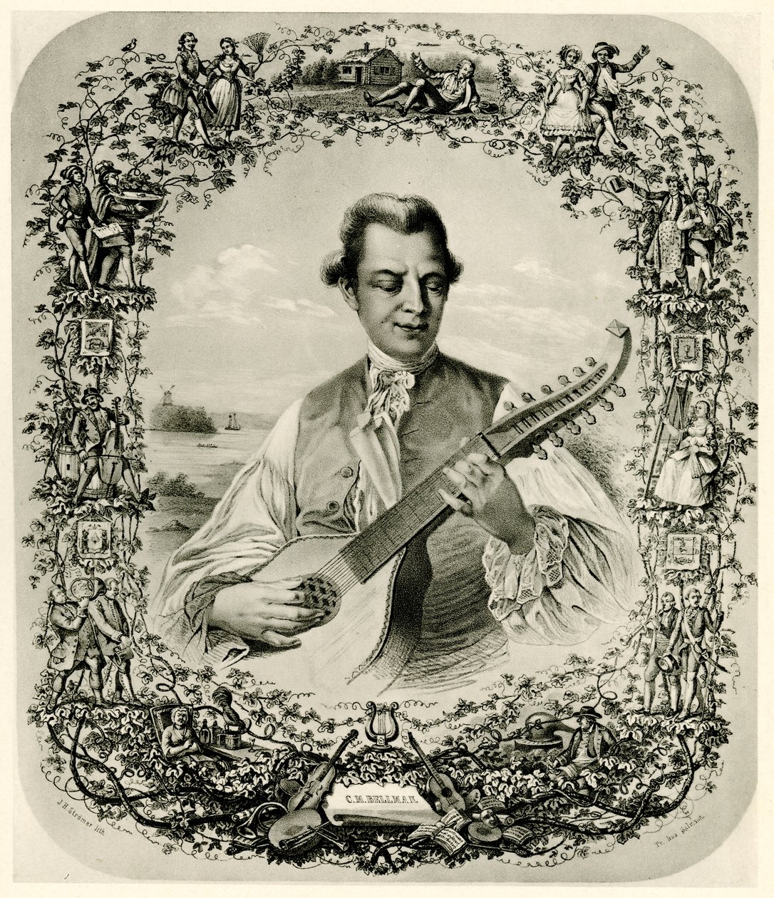 Karl Michael Bellman autorstwa German School