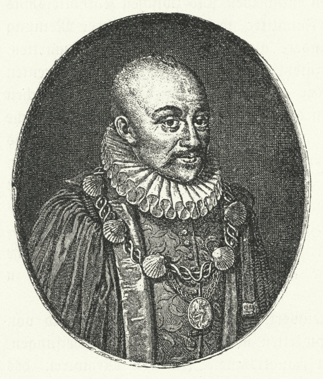 Michel de Montaigne, francuski filozof (grafika) autorstwa German School