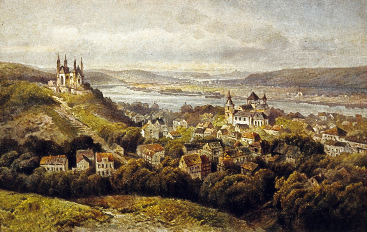 Remagen, Niemcy (kolor lito) autorstwa German School