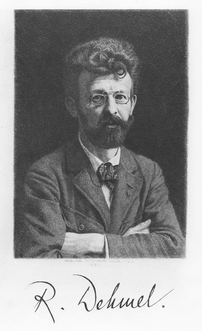 Richard Dehmel (Grawerowanie) autorstwa German School