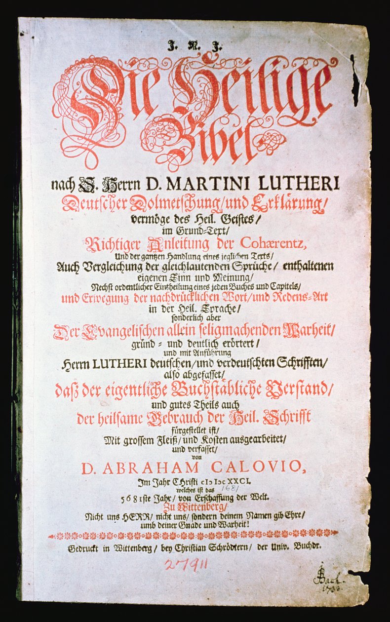 Pismo Święte, tom. I., 1681 autorstwa German School