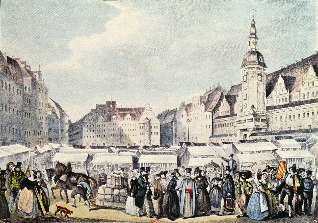 Targi Lipskie w 1830 r. autorstwa German School
