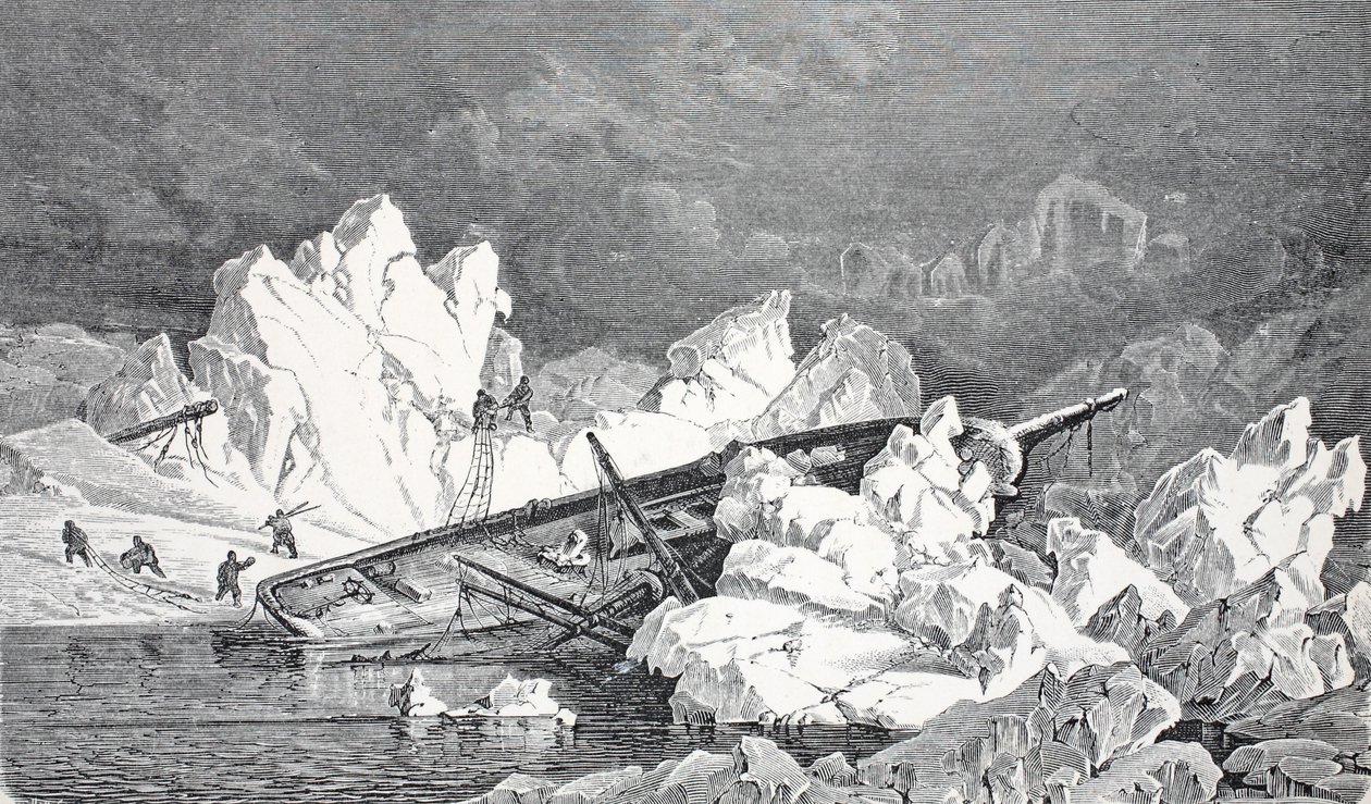 Wrak Hanzy, wyd. Londyn 1874 autorstwa German School