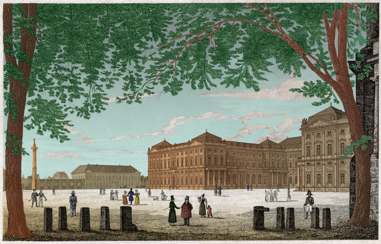 Würzburga. (grafika, ok. 1850) autorstwa German School