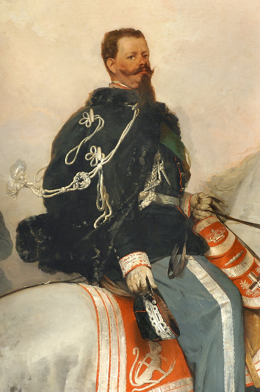 Vittorio Emanuele II na koniu autorstwa Gerolamo Induno
