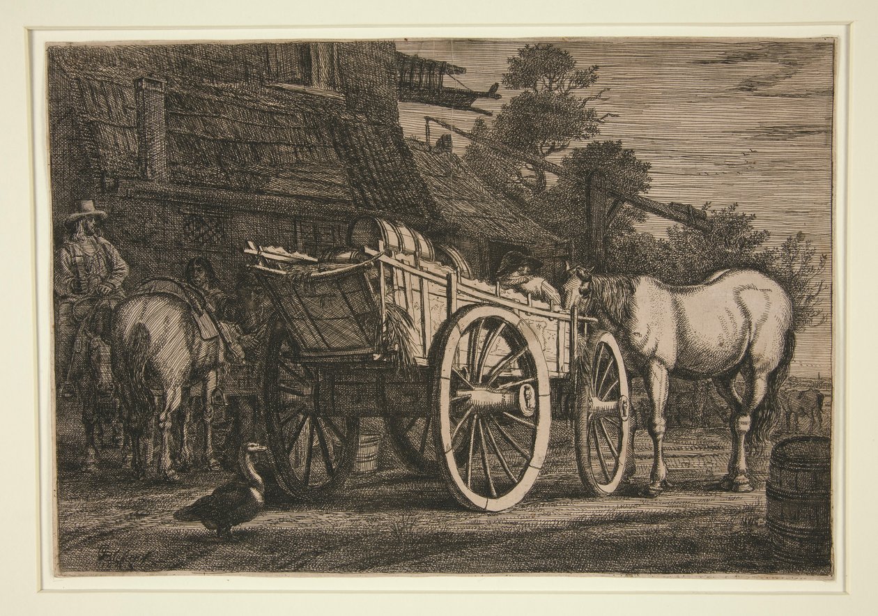 Wózek czterokołowy autorstwa Gerrit Claesz Bleker