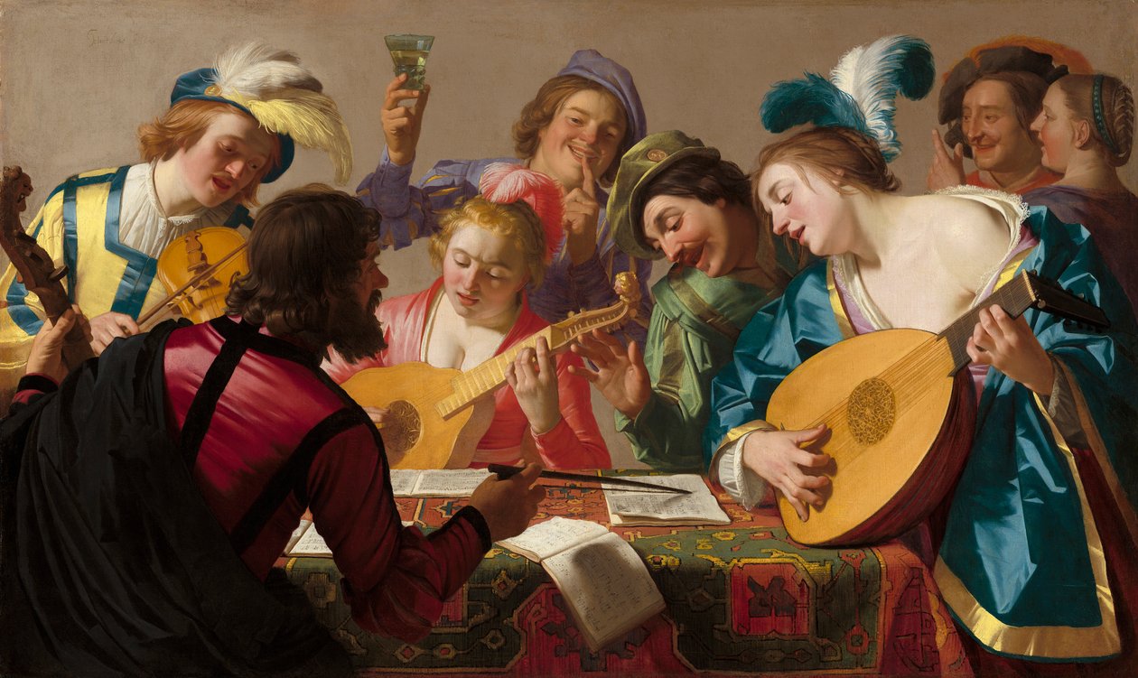 Koncert, 1623 autorstwa Gerrit van Honthorst