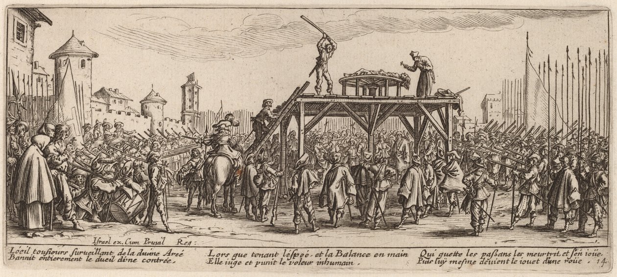 Koło autorstwa Gerrit van Schagen after Jacques Callot