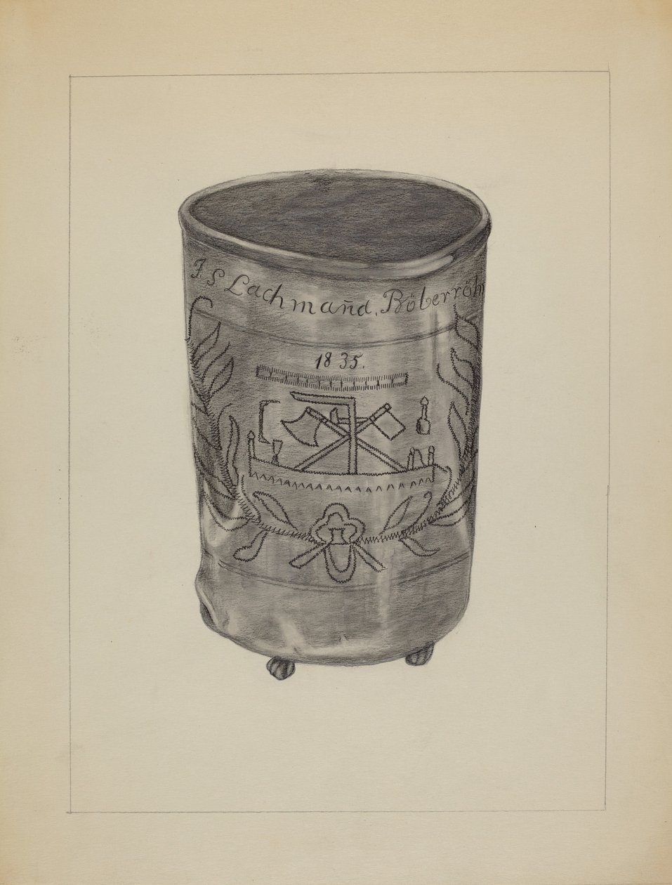 Zlewka cynowa, ok. 1930 r. 1936. autorstwa Gertrude Lemberg