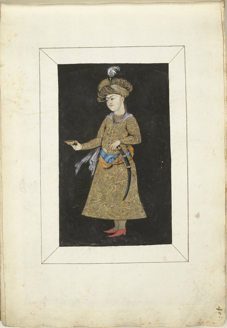 Miniatura perska autorstwa Gesina ter Borch (possibly)