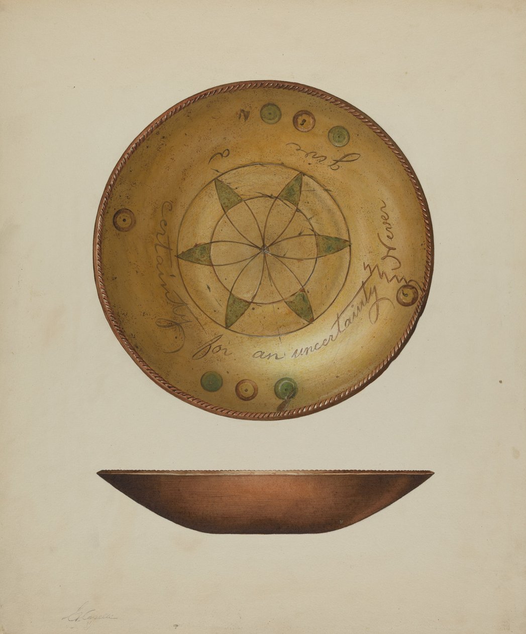Pa. Tabliczka niemiecka, ok. 1900 r. 1938. autorstwa Giacinto Capelli