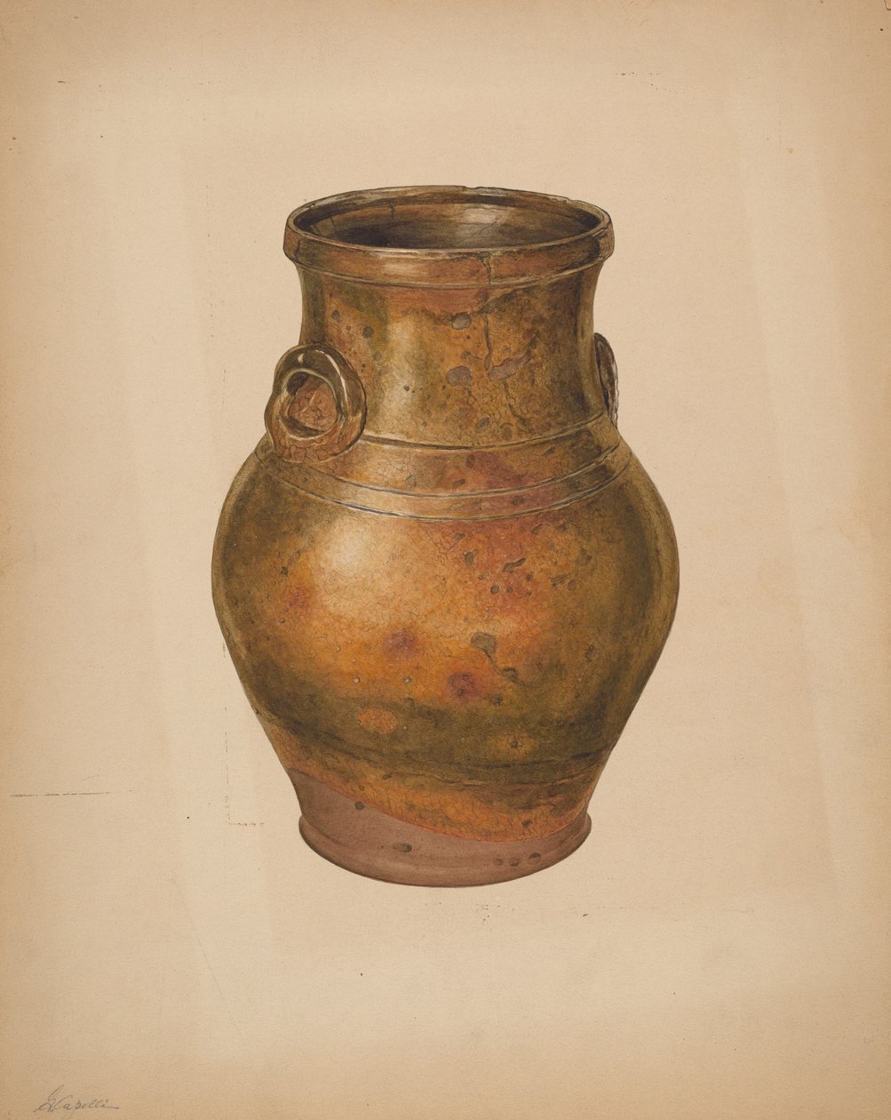 Wazon, ok. 1938. autorstwa Giacinto Capelli