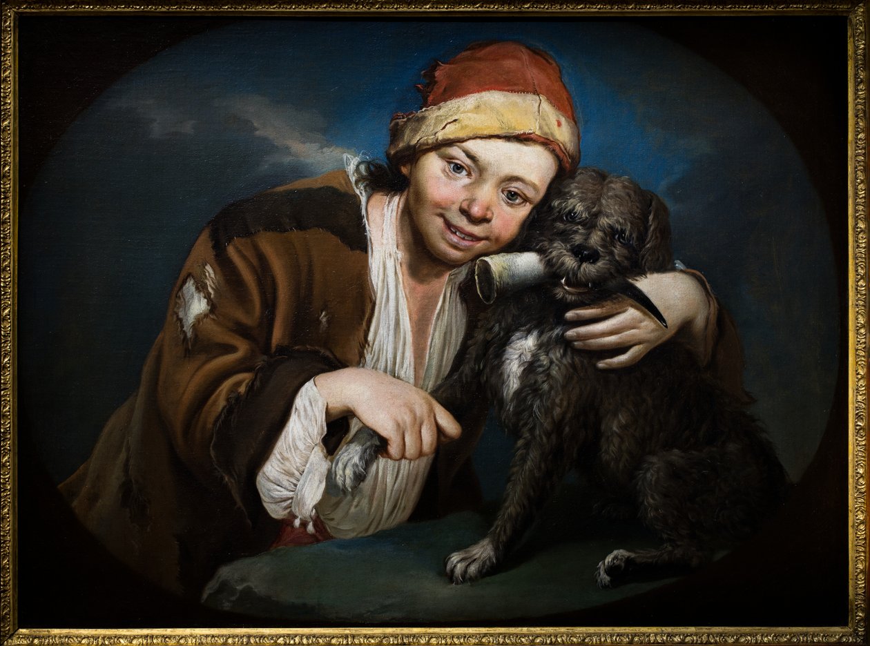 Chłopiec z psem autorstwa Giacomo (1698 1767) Ceruti