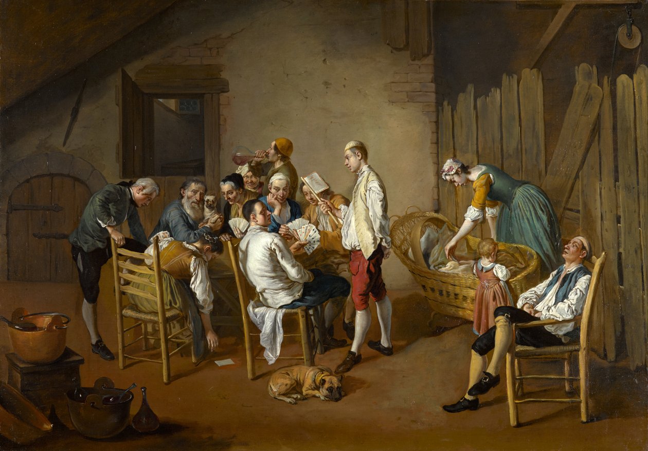Gra karciana, ok. 1738-1750 autorstwa Giacomo Ceruti