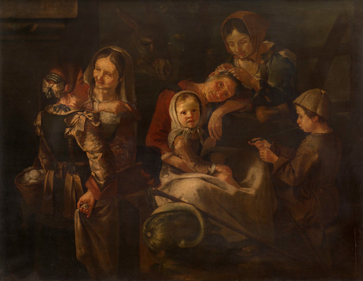 Chłopskie kobiety i dzieci autorstwa Giacomo Francesco Cipper