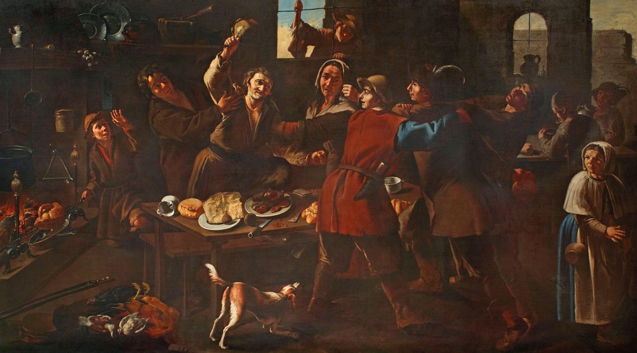 Bójka. autorstwa Giacomo Francesco Cipper