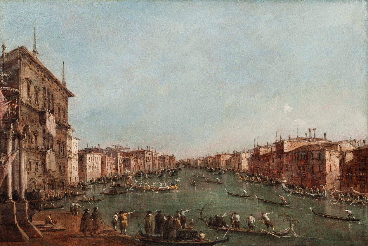 Regaty na Canale Grande w Wenecji autorstwa Giacomo Guardi