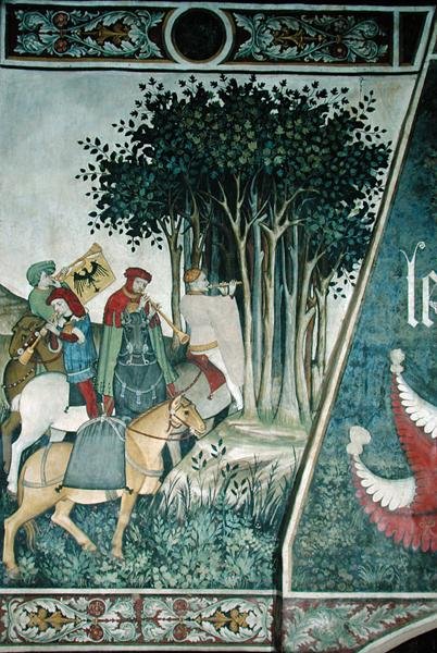 Fontanna Życia, fragment trębaczy autorstwa Giacomo Jaquerio