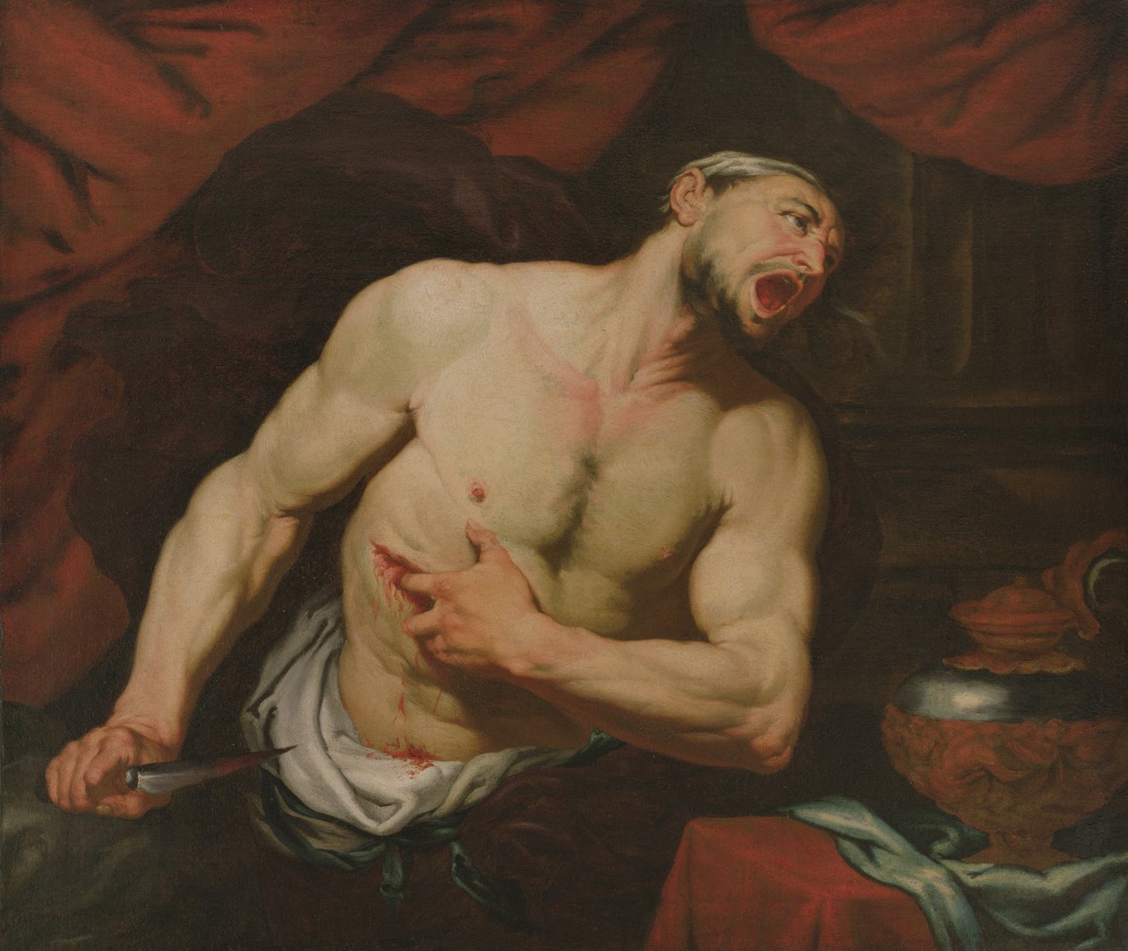 Śmierć Cato z Utica autorstwa Giambattista Langetti