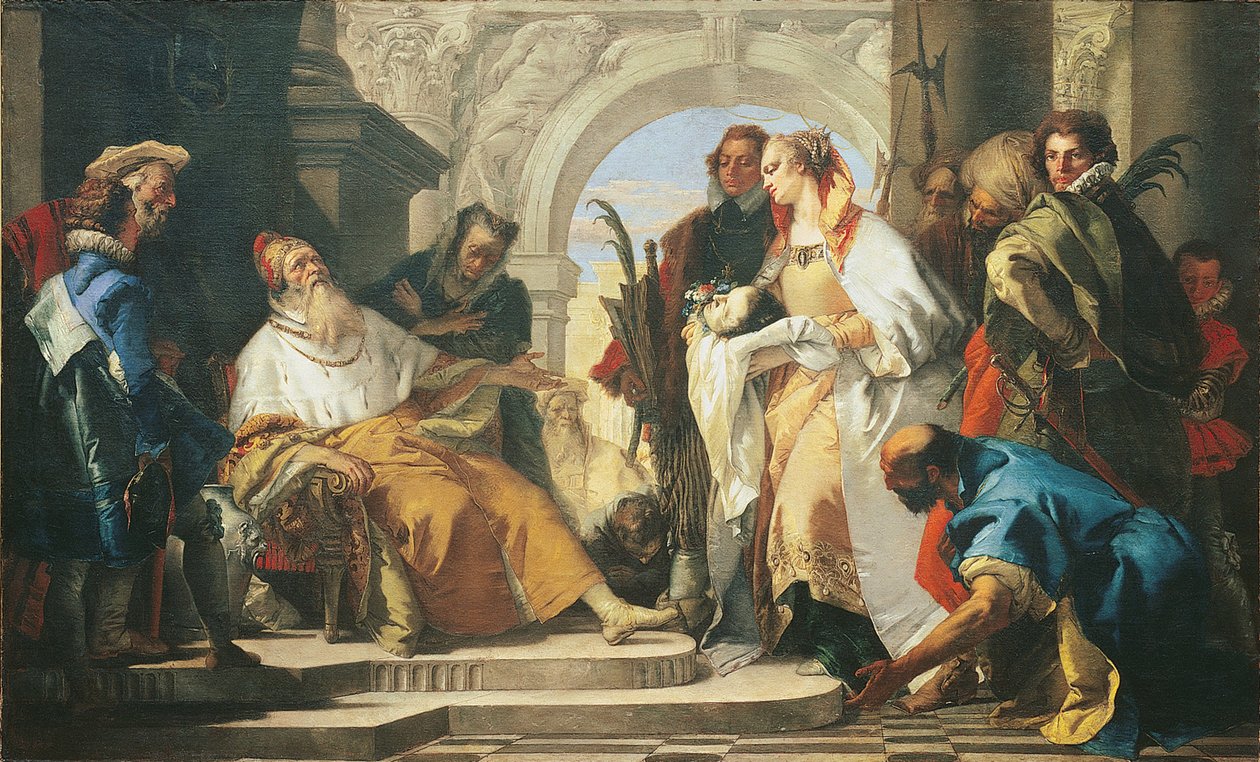 Patroni rodziny Crotta autorstwa Giambattista Tiepolo