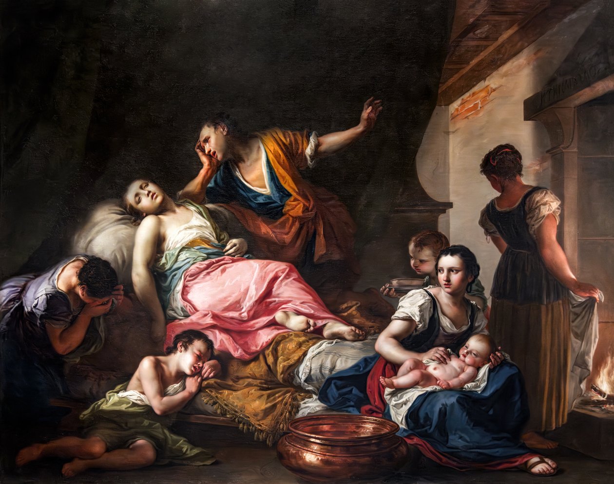 Śmierć Rachel autorstwa Giambettino Cignaroli
