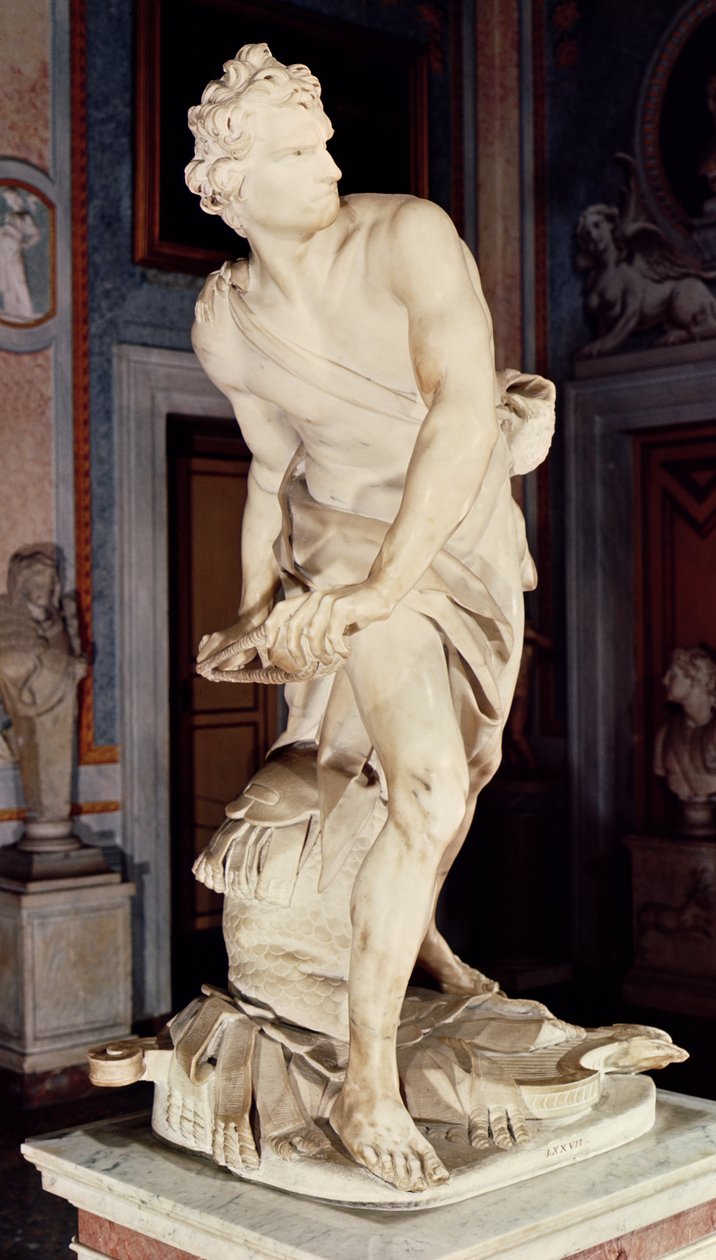 Dawid, 1623-24 (marmur) autorstwa Gian Lorenzo Bernini