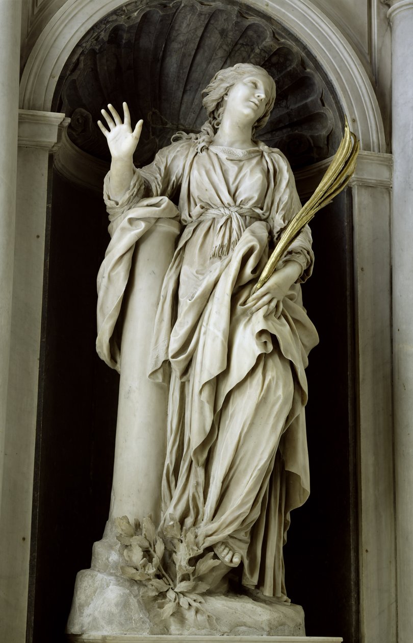 Św. Bibiana, 1626 (marmur) autorstwa Gian Lorenzo Bernini