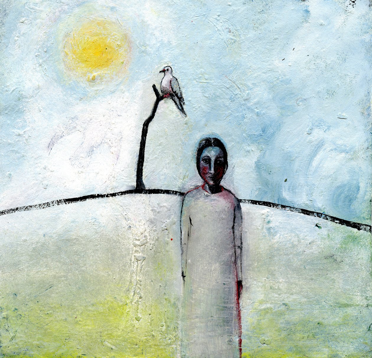 Korona drzewa, 2003, (olej na papierze) autorstwa Gigi Sudbury
