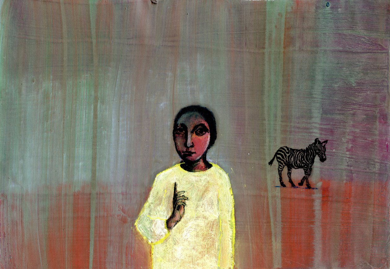Zebra, 2005, (mixed media) autorstwa Gigi Sudbury