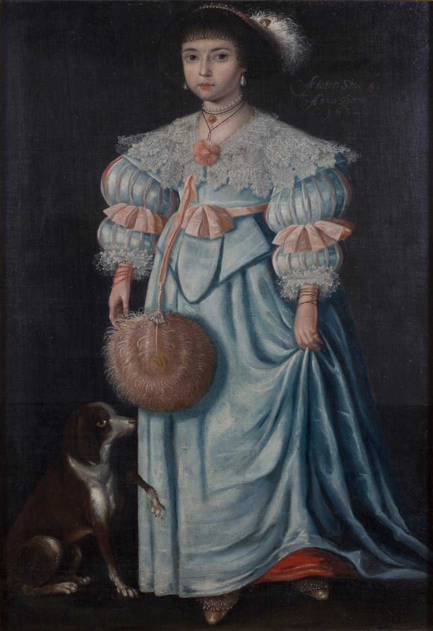 Portret dziewczynki, lat 8, 1632 autorstwa Gilbert Jackson