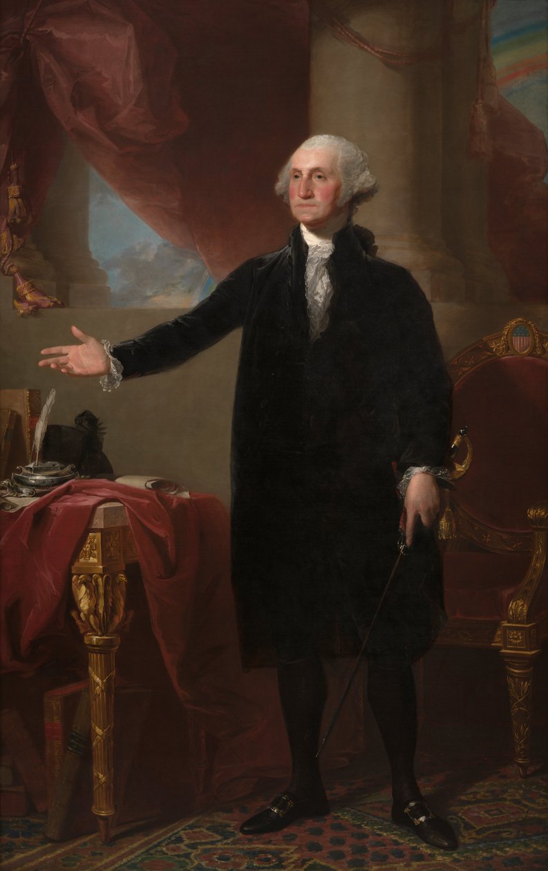 Jerzy Waszyngton (Portret z Lansdowne) autorstwa Gilbert Stuart