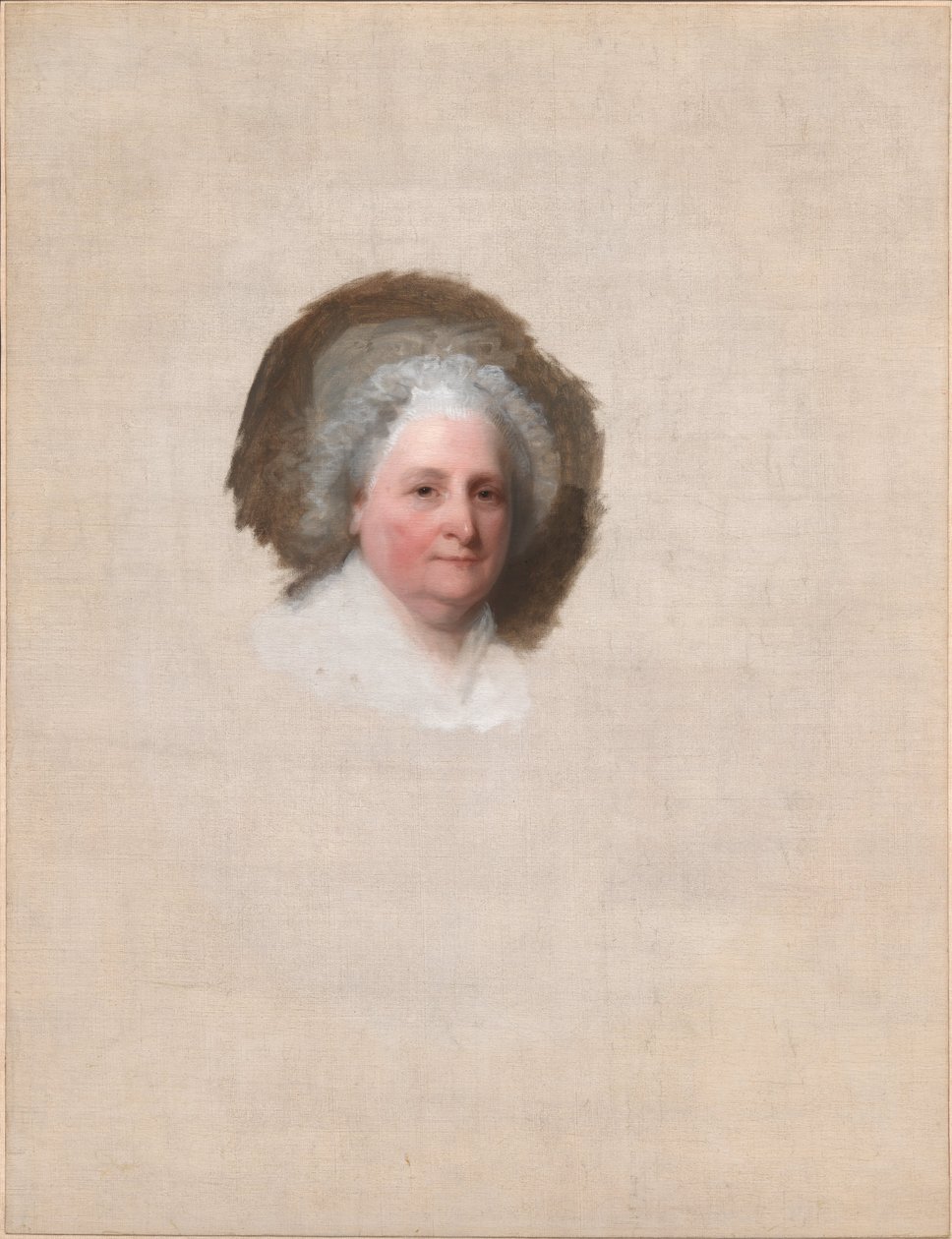 Martha Washington (Portret Ateneum) autorstwa Gilbert Stuart