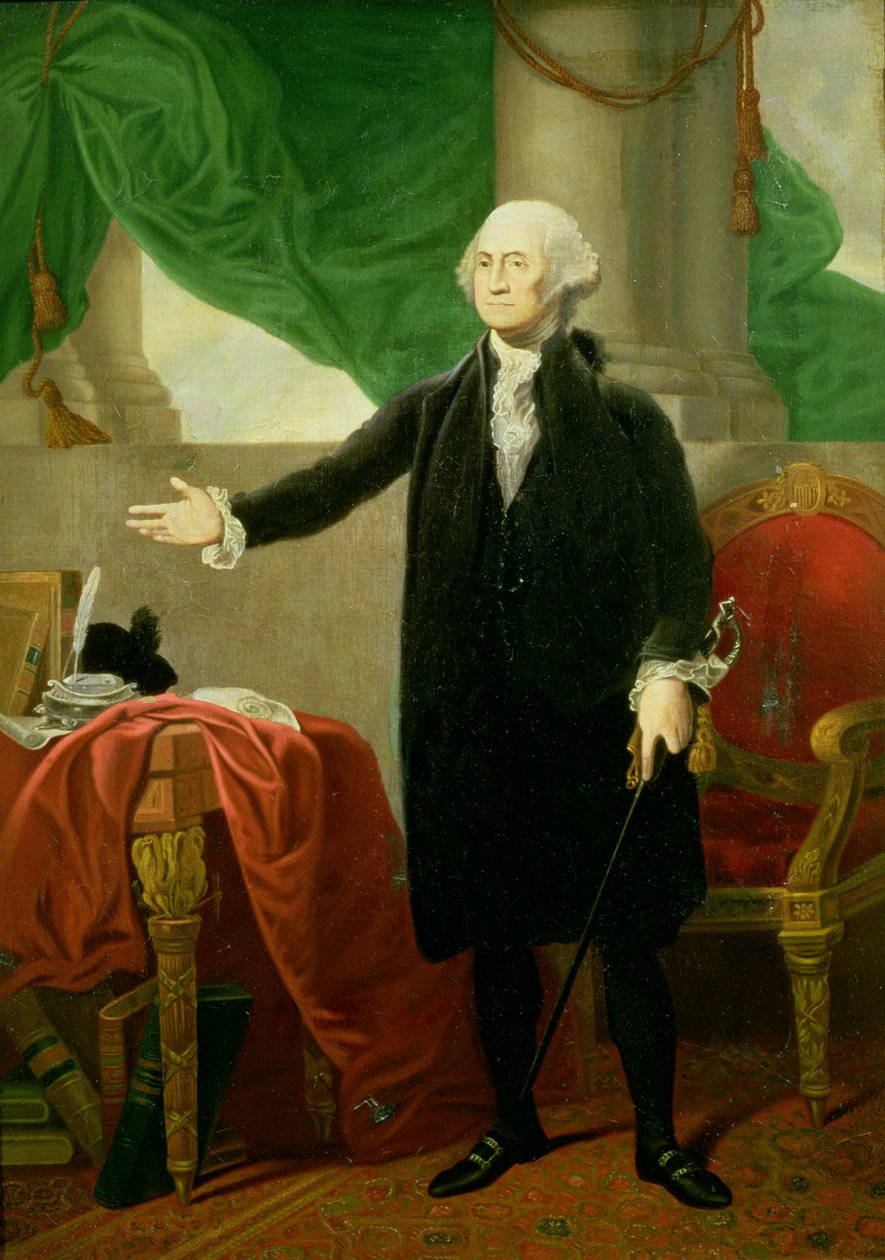 Portret Jerzego Waszyngtona (patrz także 49649, 58211, 73060) autorstwa Gilbert Stuart