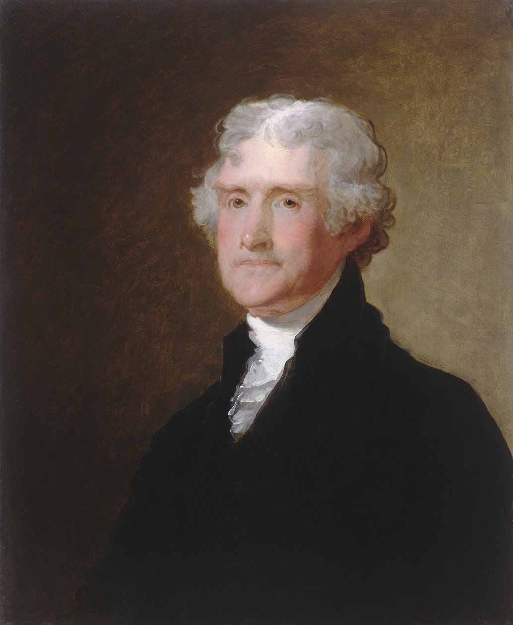 Thomas Jefferson, ok. 1821 (olej na drewnie) autorstwa Gilbert Stuart