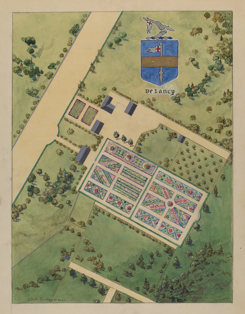 J. Delancey Estate, ok. 1930 1936. autorstwa Gilbert Sackerman