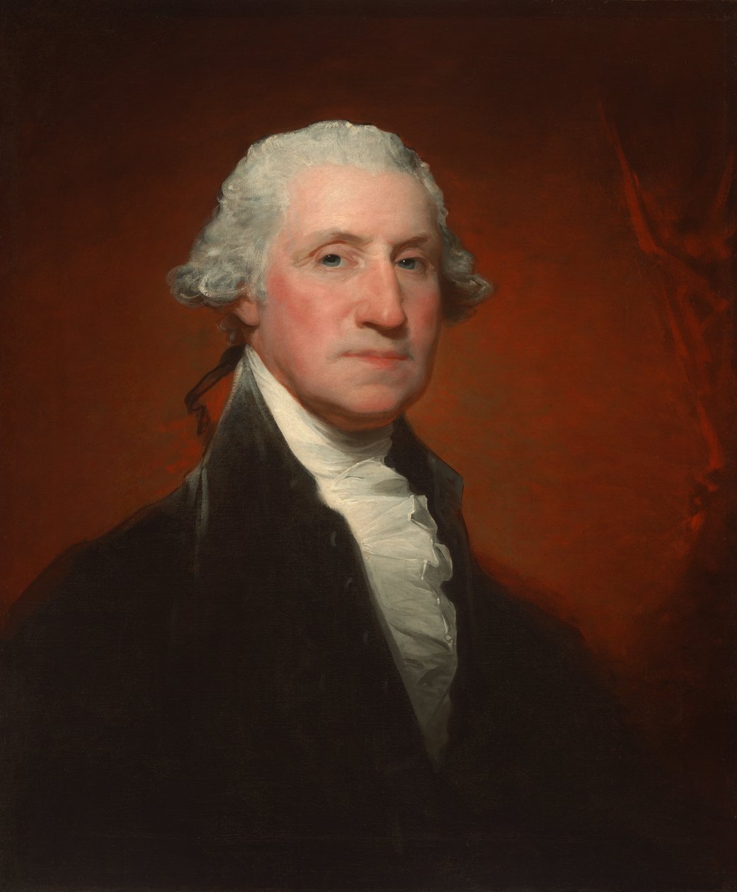George Washington (portret Vaughana-Sinclaira) autorstwa Gilbert Stuart