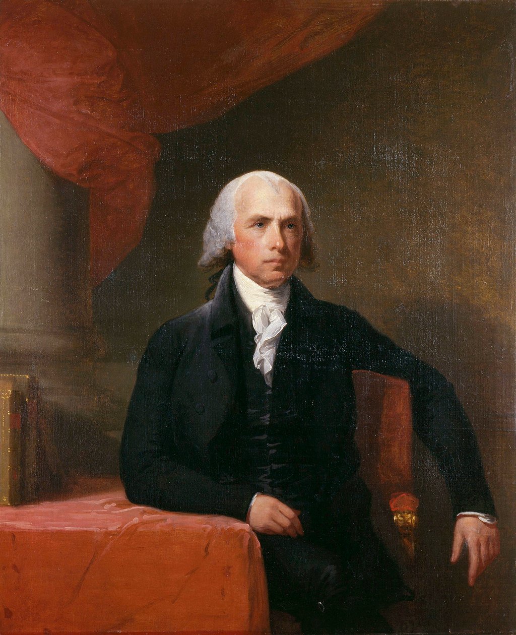 James Madison (1751-1836), amerykański polityk autorstwa Gilbert Stuart