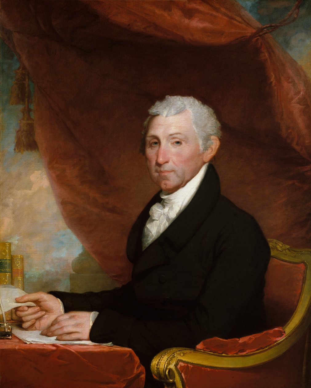 James Monroe, c.1820-22 (olej na płótnie) autorstwa Gilbert Stuart