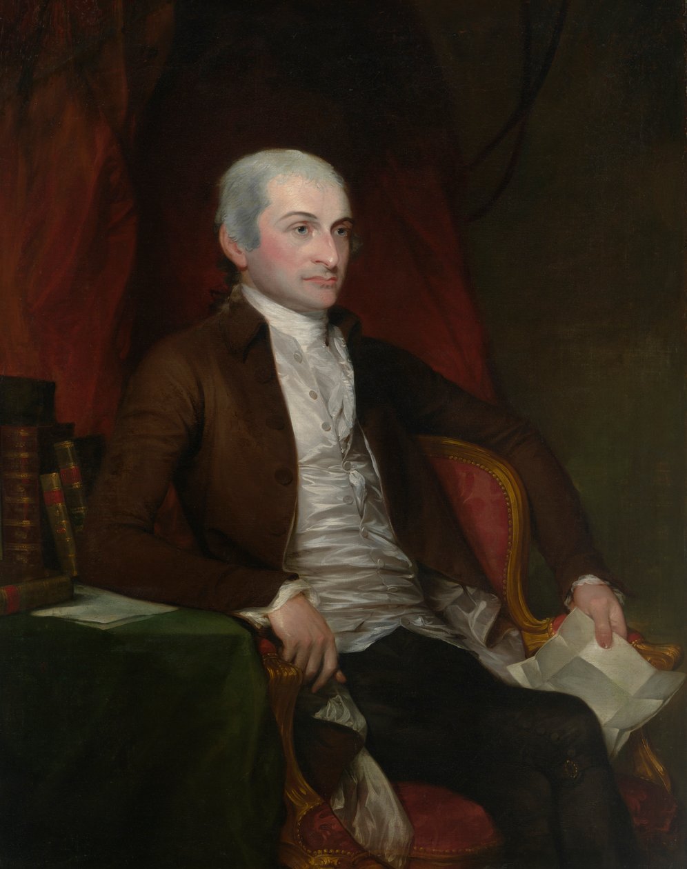 John Jay, początek 1784, ukończony do 1818. autorstwa Gilbert Stuart