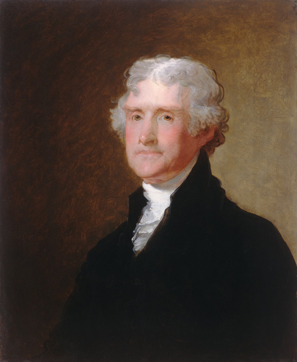 Thomas Jefferson, ok. 1821. autorstwa Gilbert Stuart