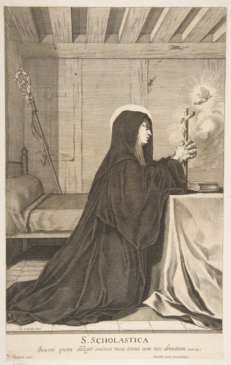 św. Scholastyki. autorstwa Gilles Rousselet