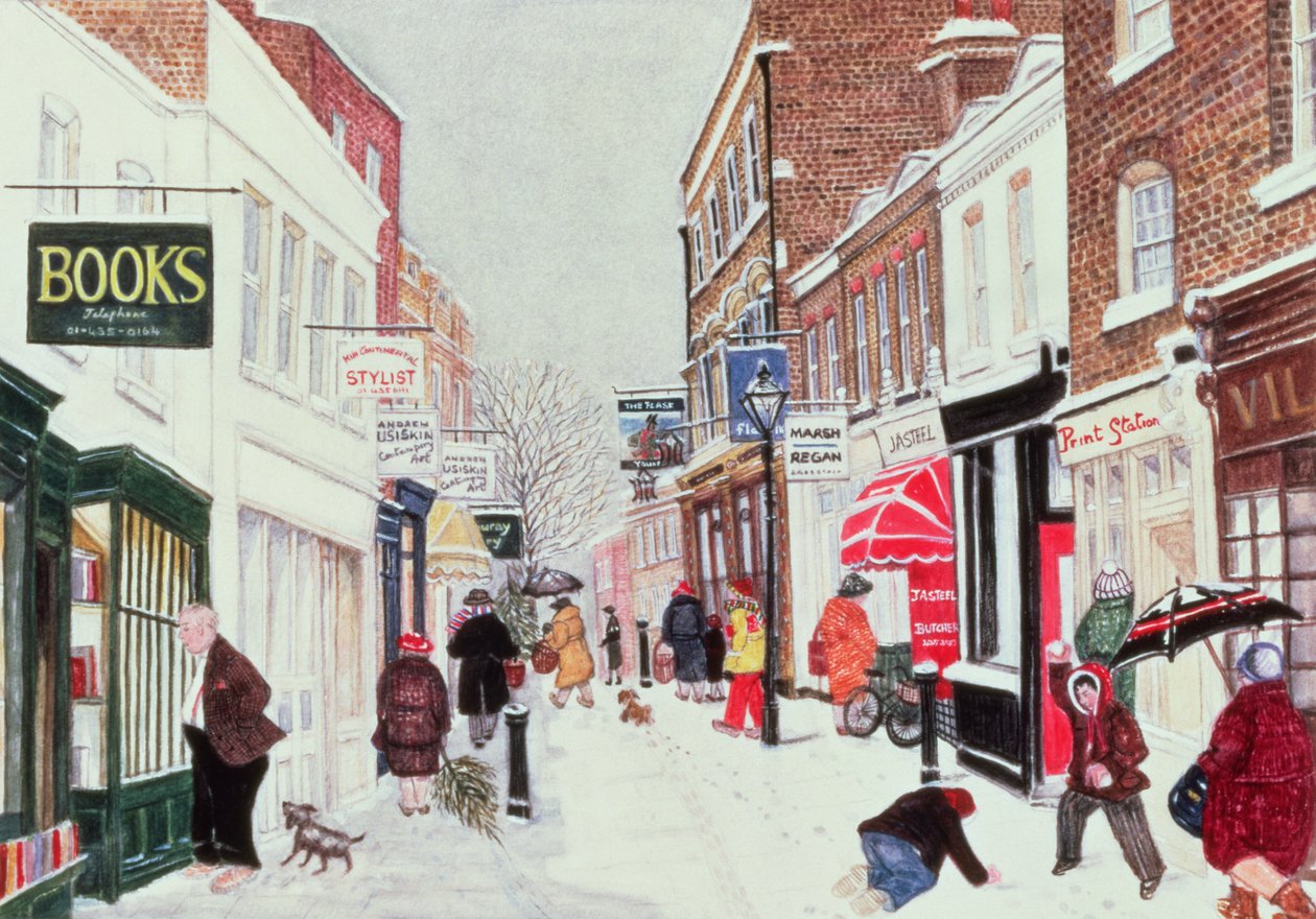 Flask Walk, Hampstead autorstwa Gillian Lawson