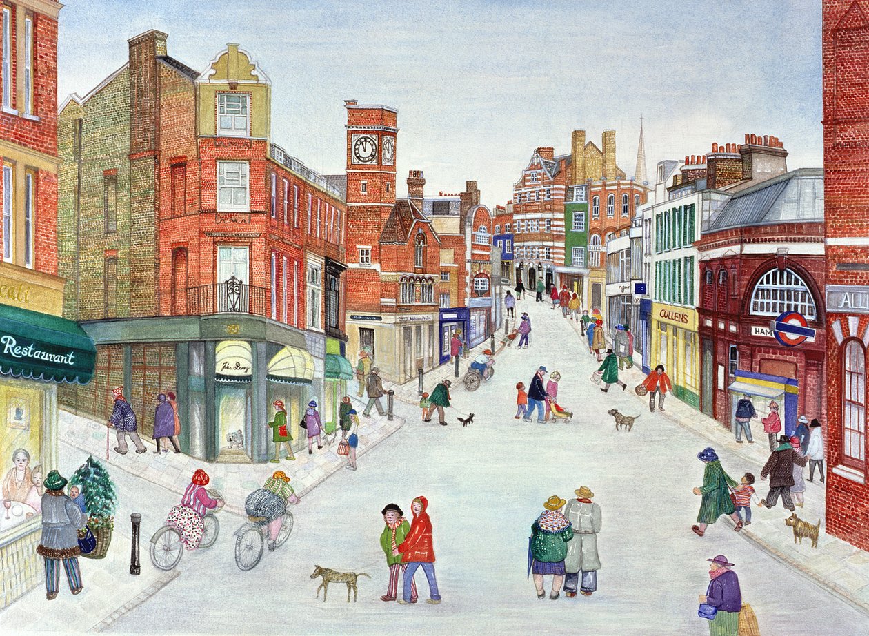 Heath Street, Hampstead autorstwa Gillian Lawson