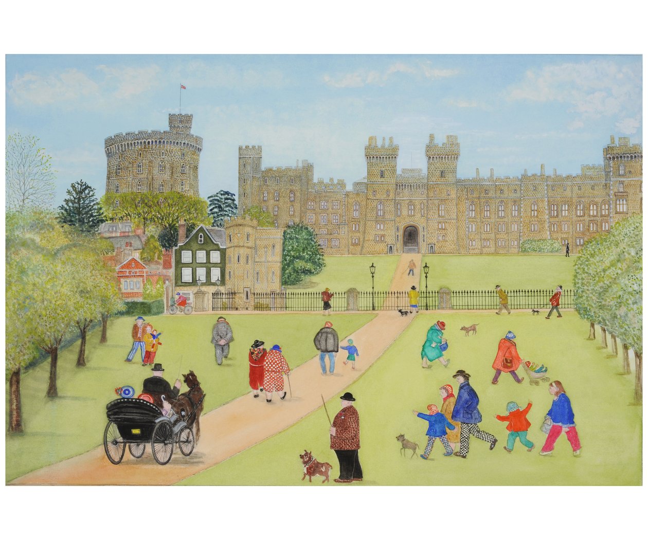 Windsor, 2008 (wc na papierze) autorstwa Gillian Lawson