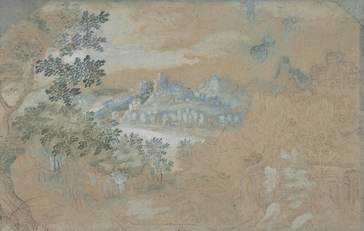 Krajobraz, b.d. autorstwa Gillis van Coninxloo